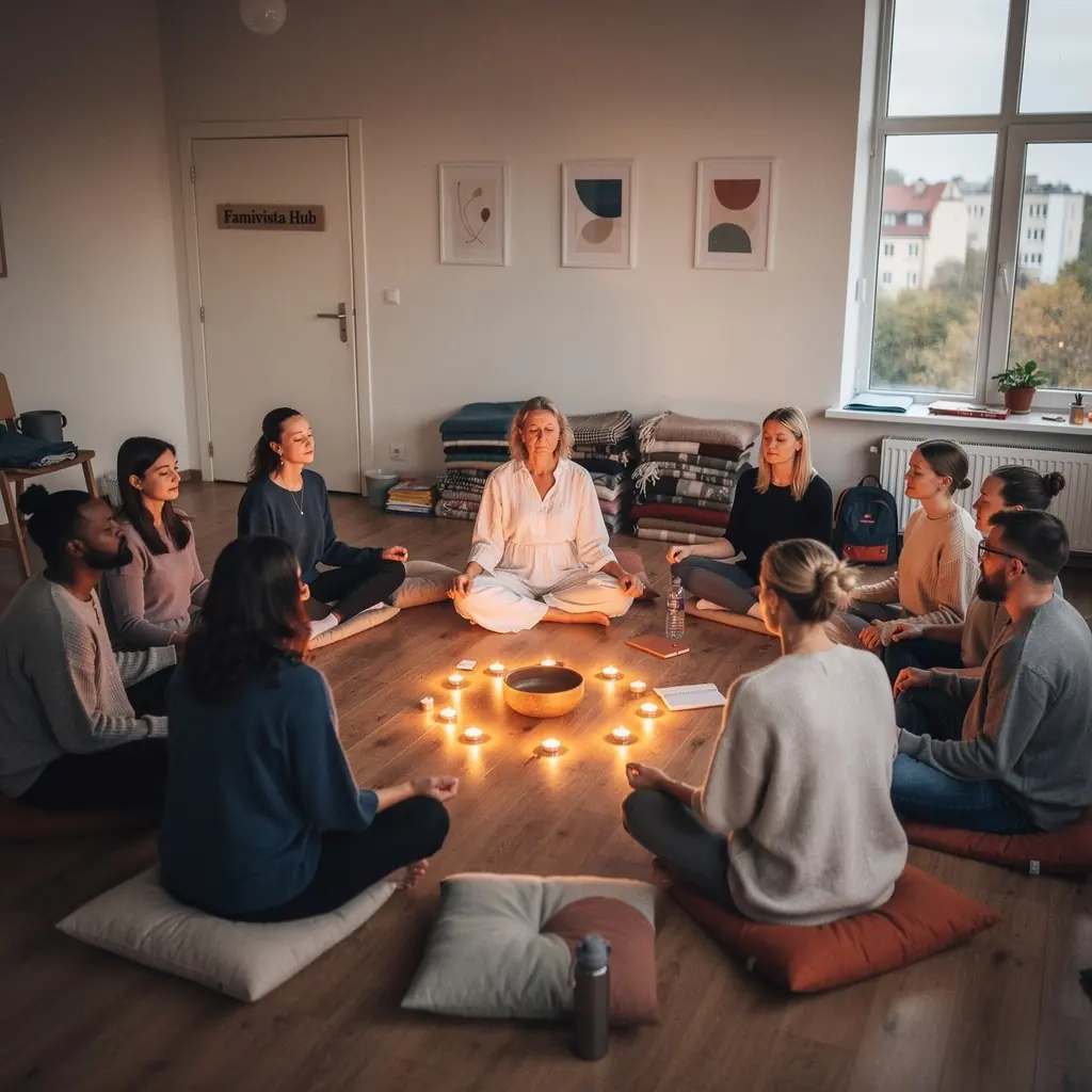 Bērnu rotaļu stūrītis ar krāsainām rotaļlietām un mīkstiem paklājiem.